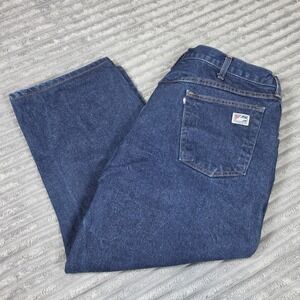 Tyndale FR Jeans Men 42x28 Blue Flame Resistant Cotton Arc F290T Denim blue